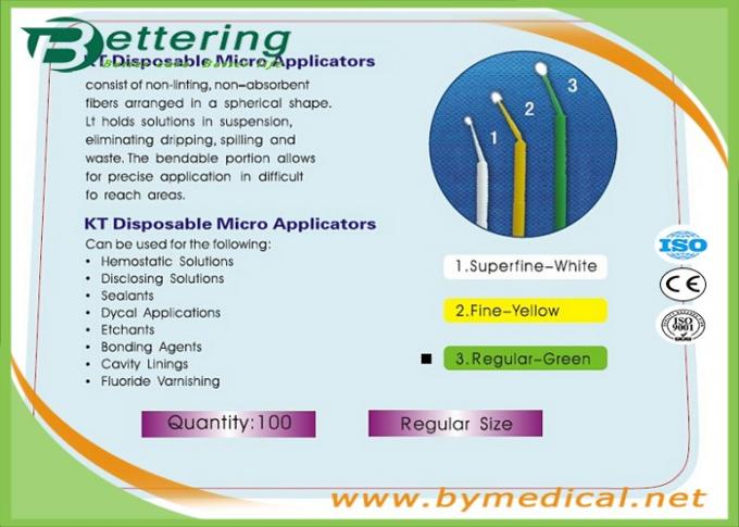 Produits dentaires en plastique jetables Microbrosse dentaire Applicateur oral pour les soins dentaires