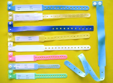 Customized Patient Identification Wristbands / Patient ID Bracelet With Hospital Logo