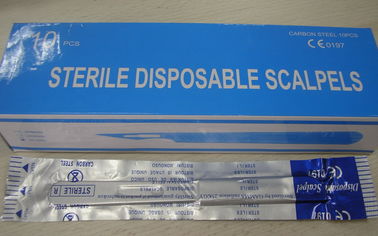 Safety Disposable Sterile Surgical Scalpel With Plastic Handle Single Use