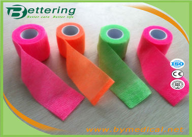 Colourful Elastic Self Adhering Bandage Wrap , PET Bandage Wrap Latex Free