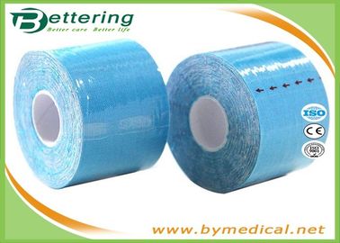 Muscle Support Kinesiology Tape For Back Pain , Physio Athletic Tape 5cmX5m Blue Color