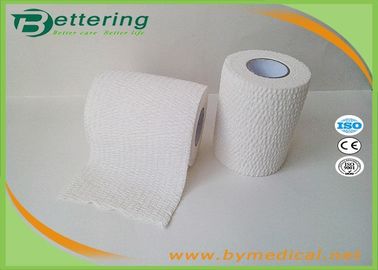 Blanc en coton doux EAB rouleau de bandage adhésif élastique, bandage élastique déchirable pour le genou