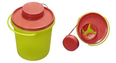 Conteneur à objets tranchants médical en plastique de 1,5 L pour aiguilles usagées, étanche, de forme carrée / ronde