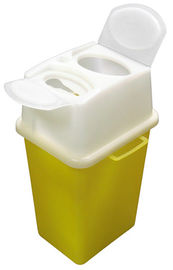 Récipient pour objets tranchants médicaux avec aiguille de seringue, conteneur jaune pour objets tranchants 1L Normes BS7320