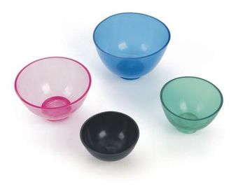 Fournitures dentaires jetables colorées, bols et spatules en plastique souple pour le mélange