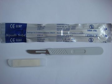 Safety Disposable Sterile Surgical Scalpel With Plastic Handle Single Use
